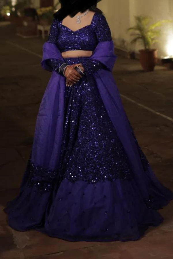 SURABHI CHOPRA BLUE LEHENGA SET