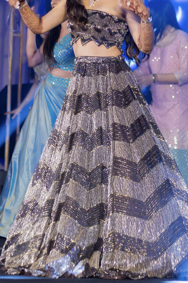 Surabhi Chopra Chevron Embellished Lehenga