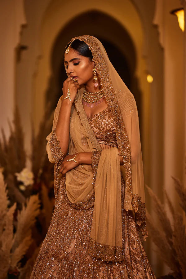 Surabhi Chopra gold embellished lehenga set - Image 2