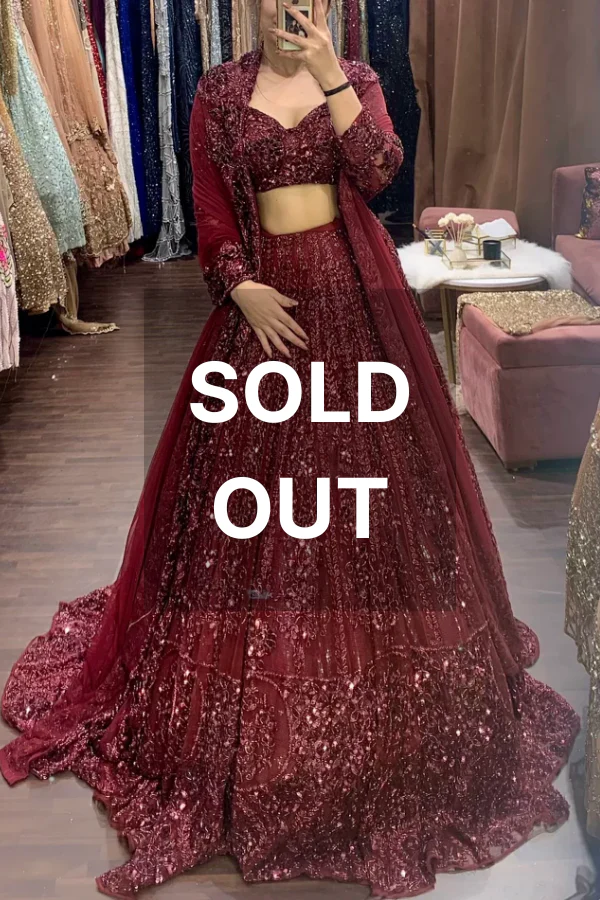 Surabhi Chopra Mahogany Lehenga