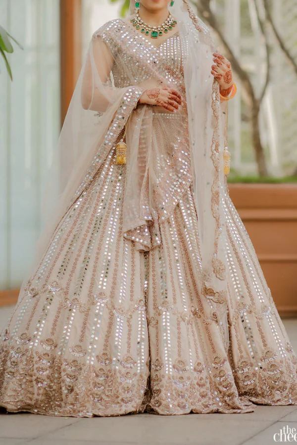 Surabhi Chopra pastel gold lehenga - Image 2
