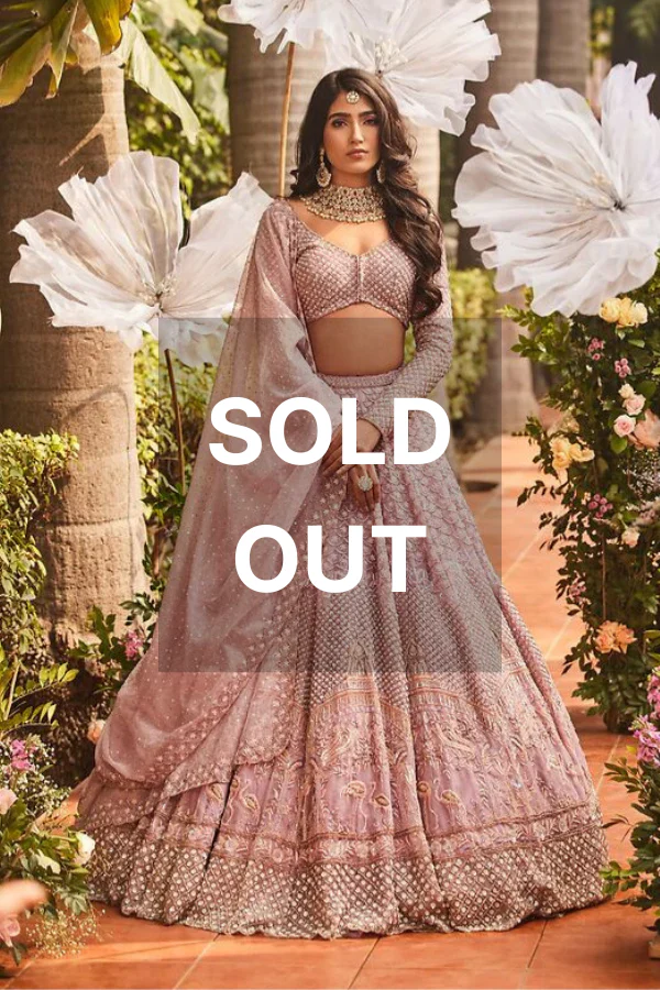 Surabhi Chopra Pink embellished lehenga set
