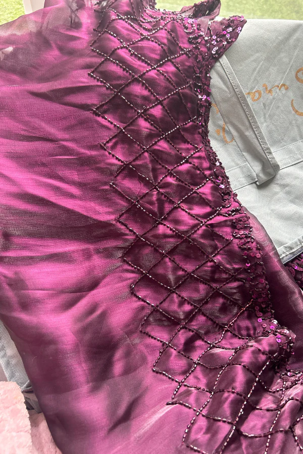 Surabhi Chopra purple embellished lehenga - Image 7
