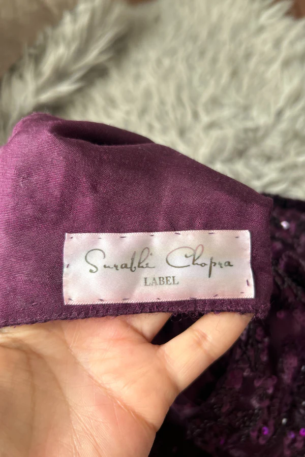 Surabhi Chopra purple embellished lehenga - Image 8
