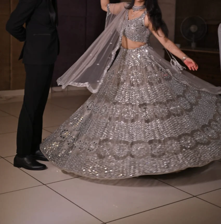 Surabhi Chopra Sequin Embellished Lehenga Set - Image 2