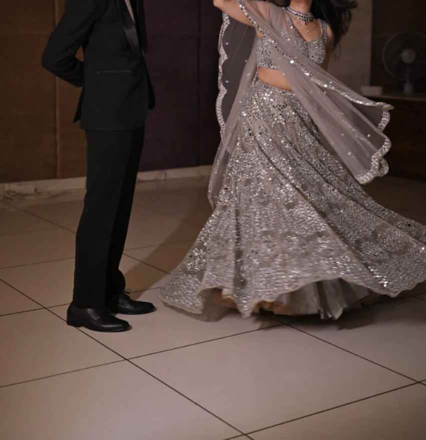 Surabhi Chopra Sequin Embellished Lehenga Set - Image 3
