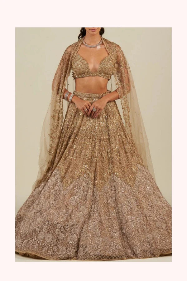 Surabhi Chopra Sitara Ombre Lehenga Set