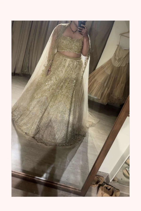 Surabhi Chopra Sitara Ombre Lehenga Set - Image 2