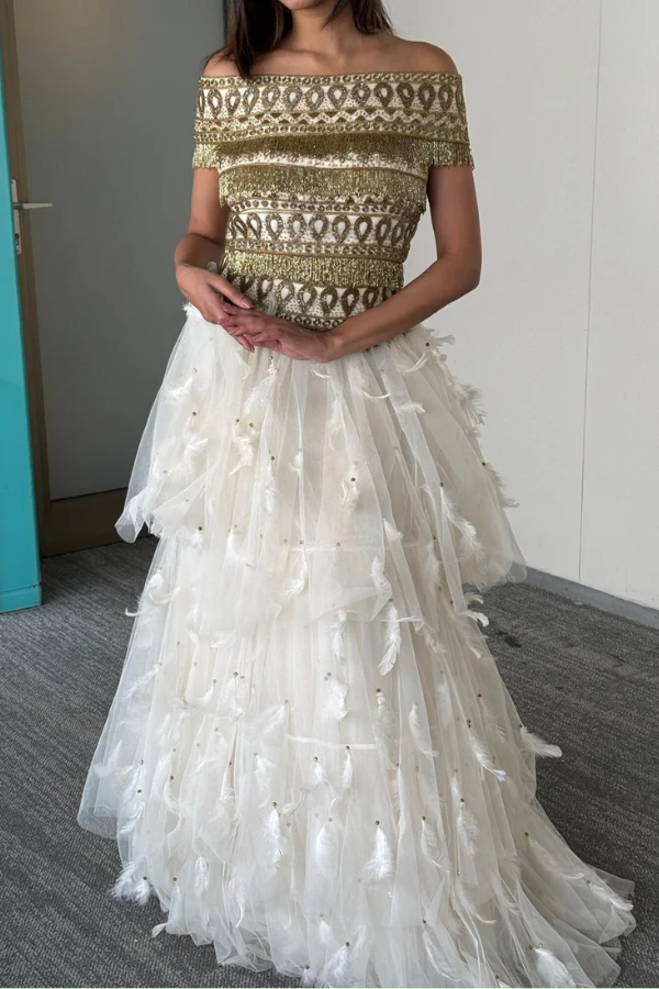 Surily G Off-Shoulder Embellished Gown - Image 5