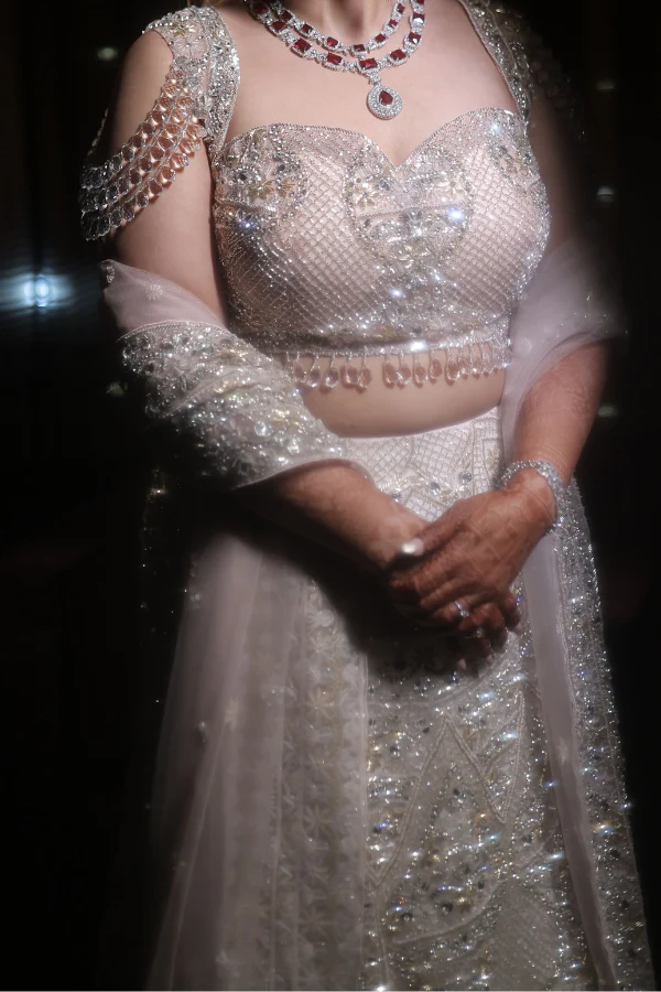 Swish by Dolcy and Simran Fish Cut Lehenga Set - Image 3