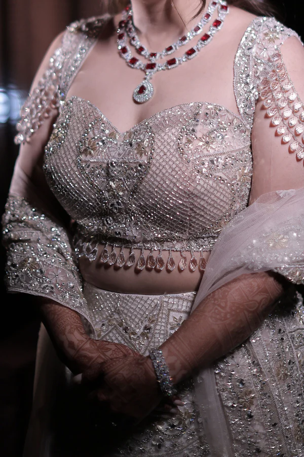 Swish by Dolcy and Simran Fish Cut Lehenga Set - Image 4