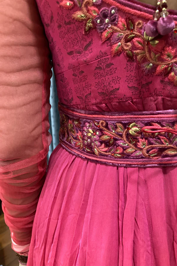 Tarun Tahilani fuchsia anarkali set - Image 4