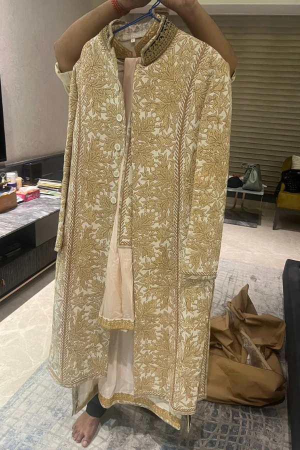 Tarun Tahiliani 3 piece Sherwani and jutti