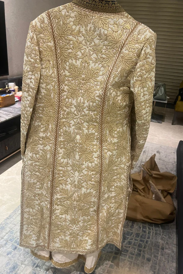Tarun Tahiliani 3 piece Sherwani and jutti - Image 2