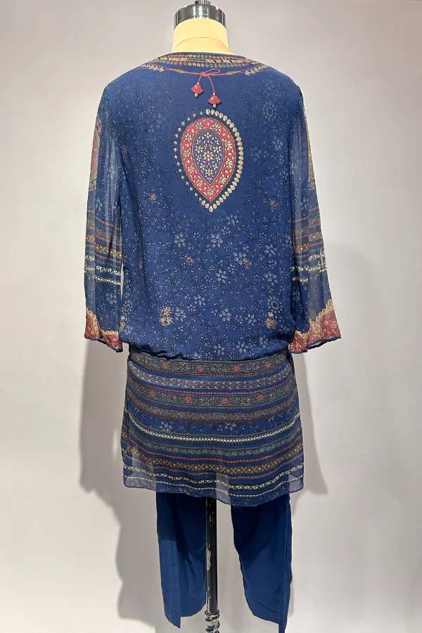 Tarun Tahiliani Blue Kurta Set - Image 2