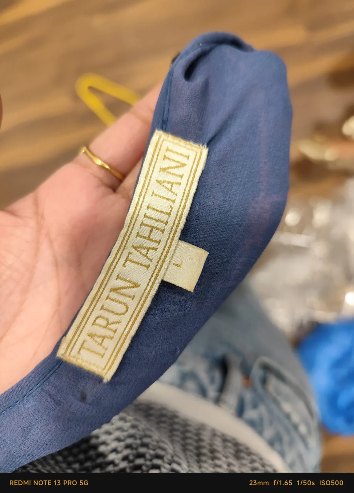 Tarun Tahiliani Blue Kurta Set - Image 4