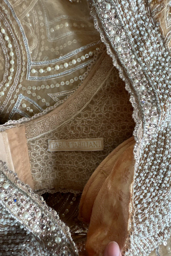 Tarun Tahiliani ivory embellished lehenga - Image 6