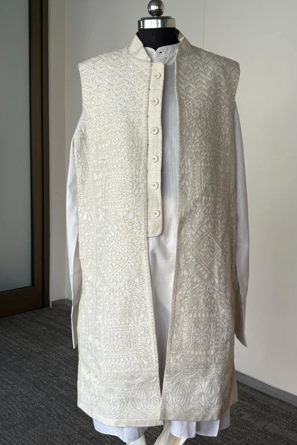 Tarun Tahiliani Ivory Kurta Set - Image 2
