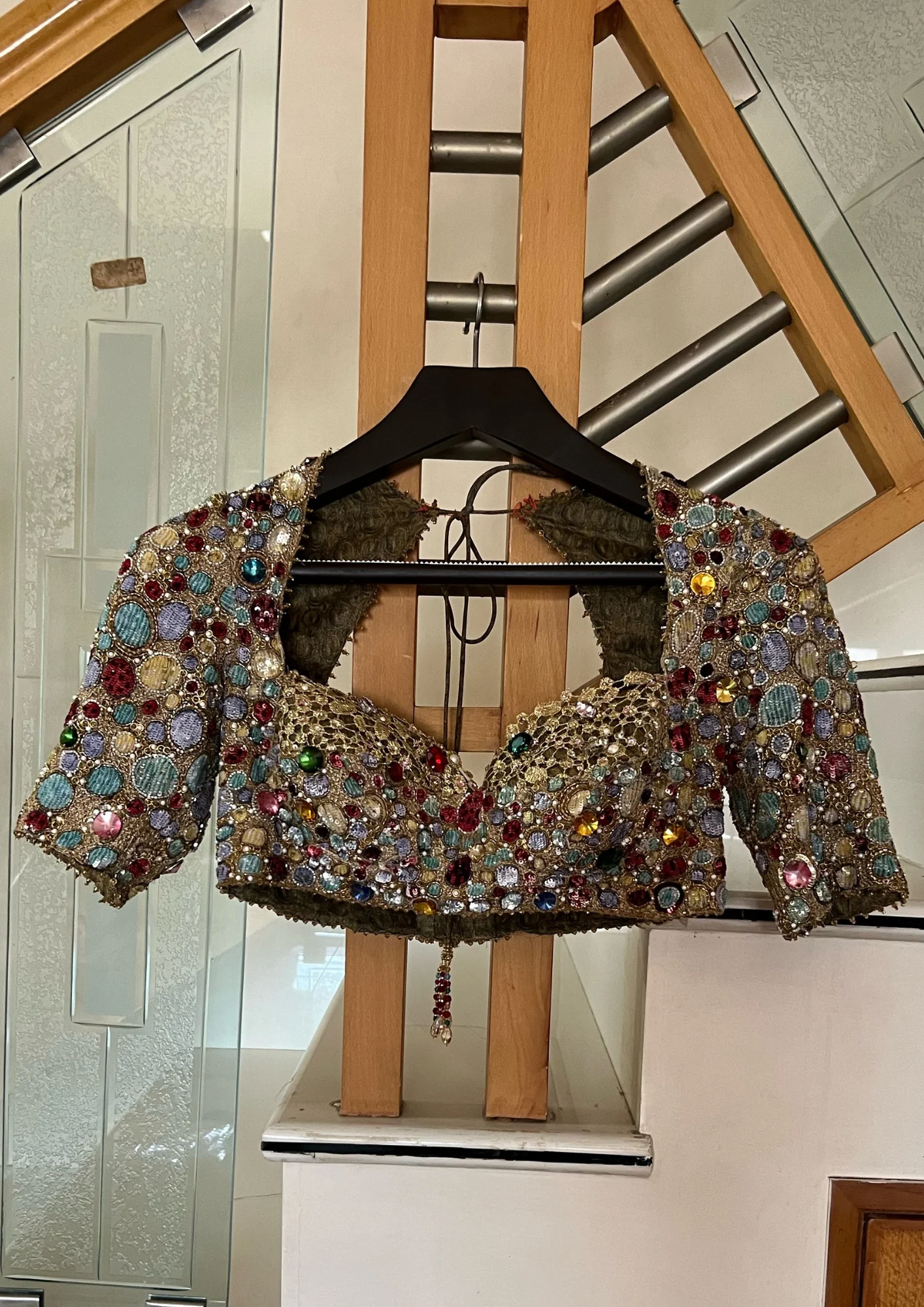 Tarun Tahiliani Multicoloured Embellished Lehenga Set - Image 4