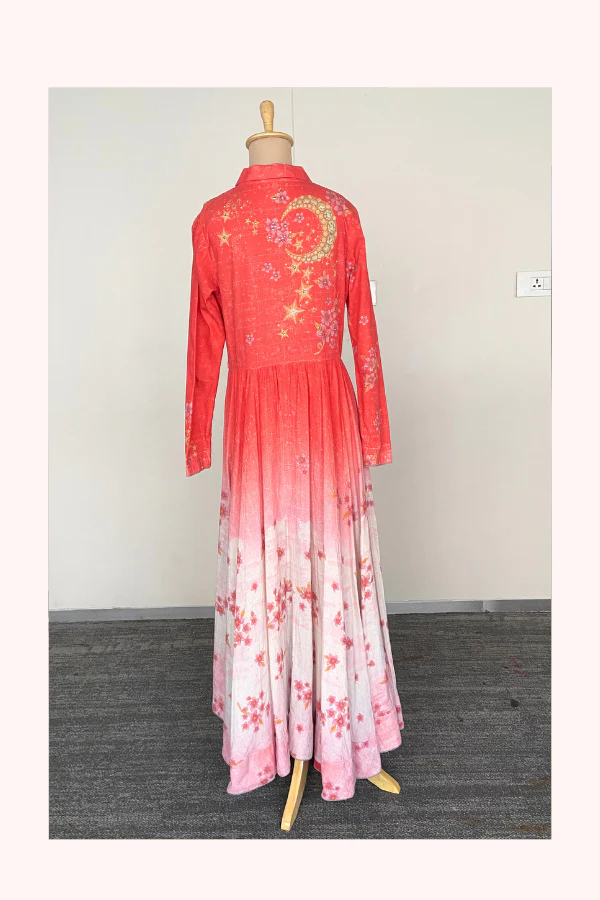 Tarun Tahiliani Ombre Floral Maxi Dress - Image 2