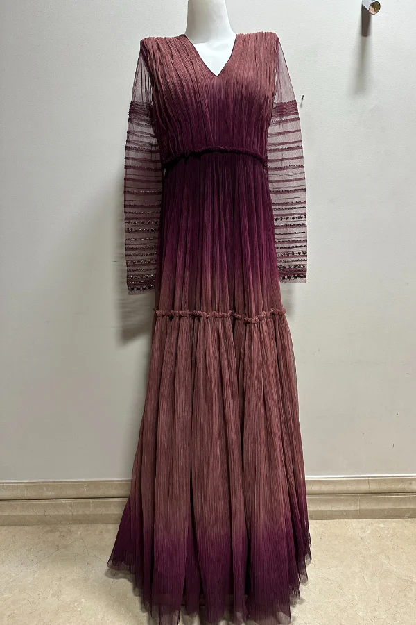 Tarun Tahiliani Purple Gown
