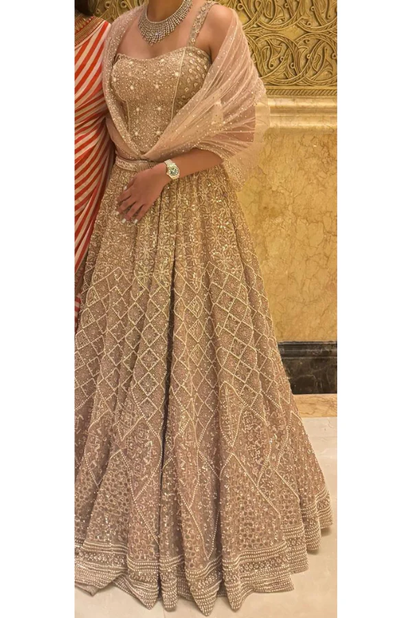 Tarun Tahiliani Sequin Structured Lehenga - Image 3