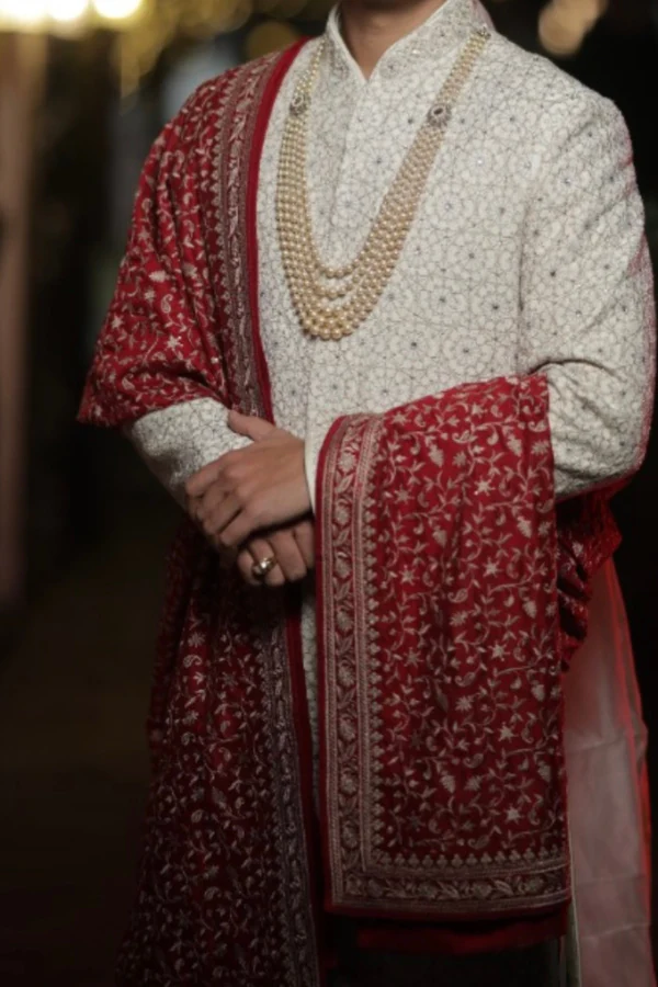 Tasva x Tarun Tahiliani Embroidered Sherwani Set - Image 2