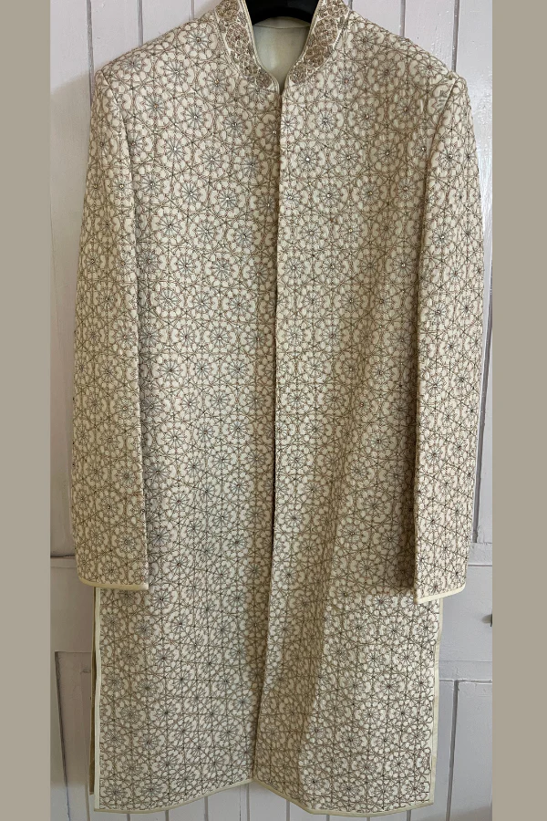 Tasva x Tarun Tahiliani Embroidered Sherwani Set - Image 3