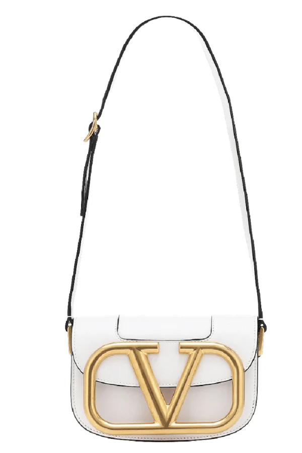 Valentino Off White Super Vee Crossbody Bag - Image 2