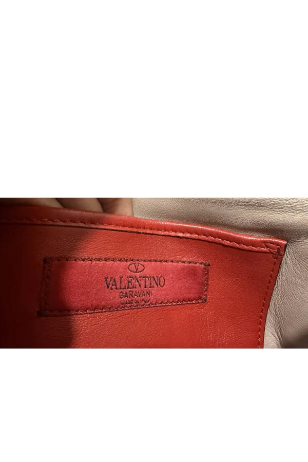 Valentino Old Rose Quilted Leather Small Rockstud Spike Chain Bag - Image 9