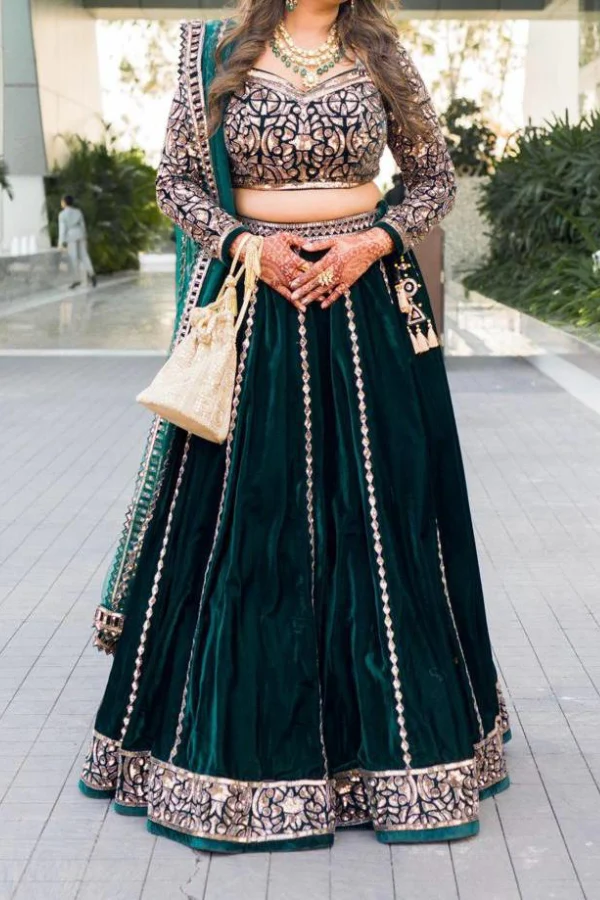 Vani Vats Green Lehenga Set - Image 2