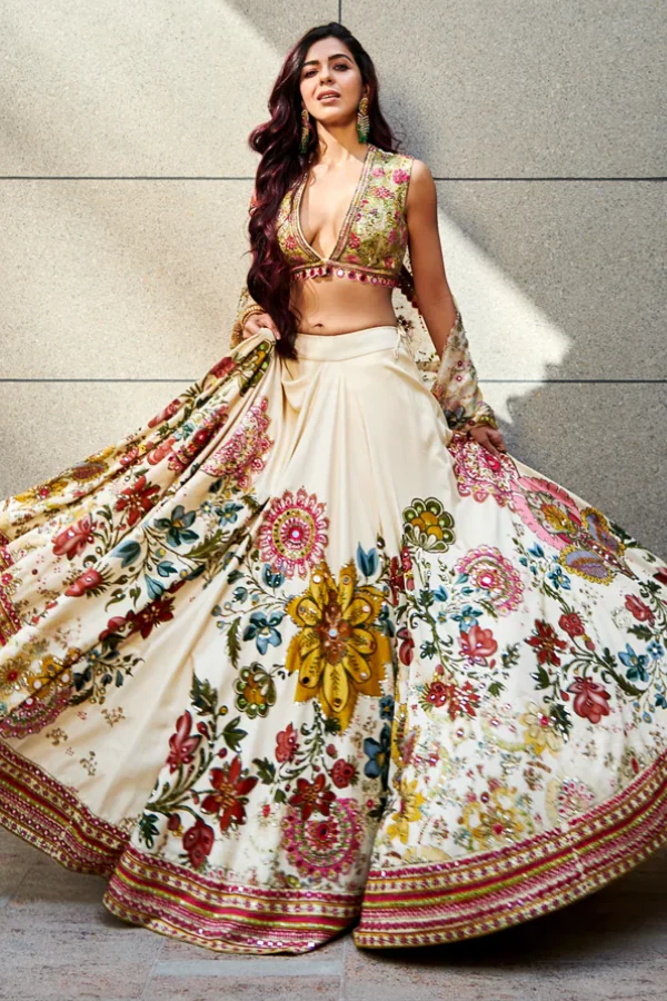 Varun Bahl Multicolor Embroidered Lehenga Set - Image 2