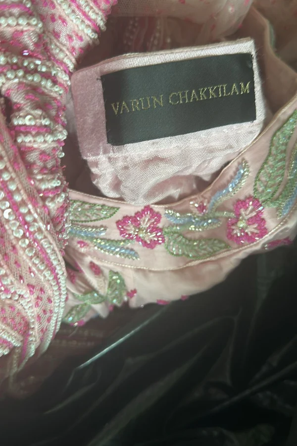 Varun Chakkilam pink embroidered lehenga - Image 7