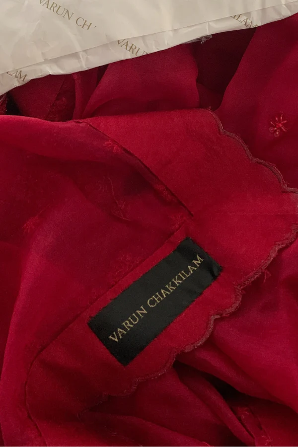 Varun Chakkilam Scarlet Bloom Lehanga set - Image 5
