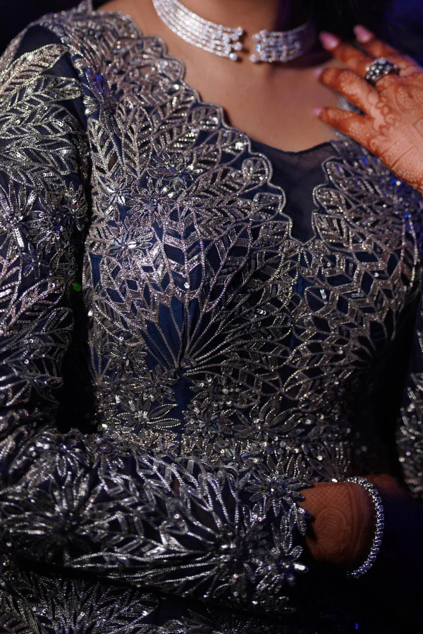 Varun & Nidhika blue embellished gown - Image 3