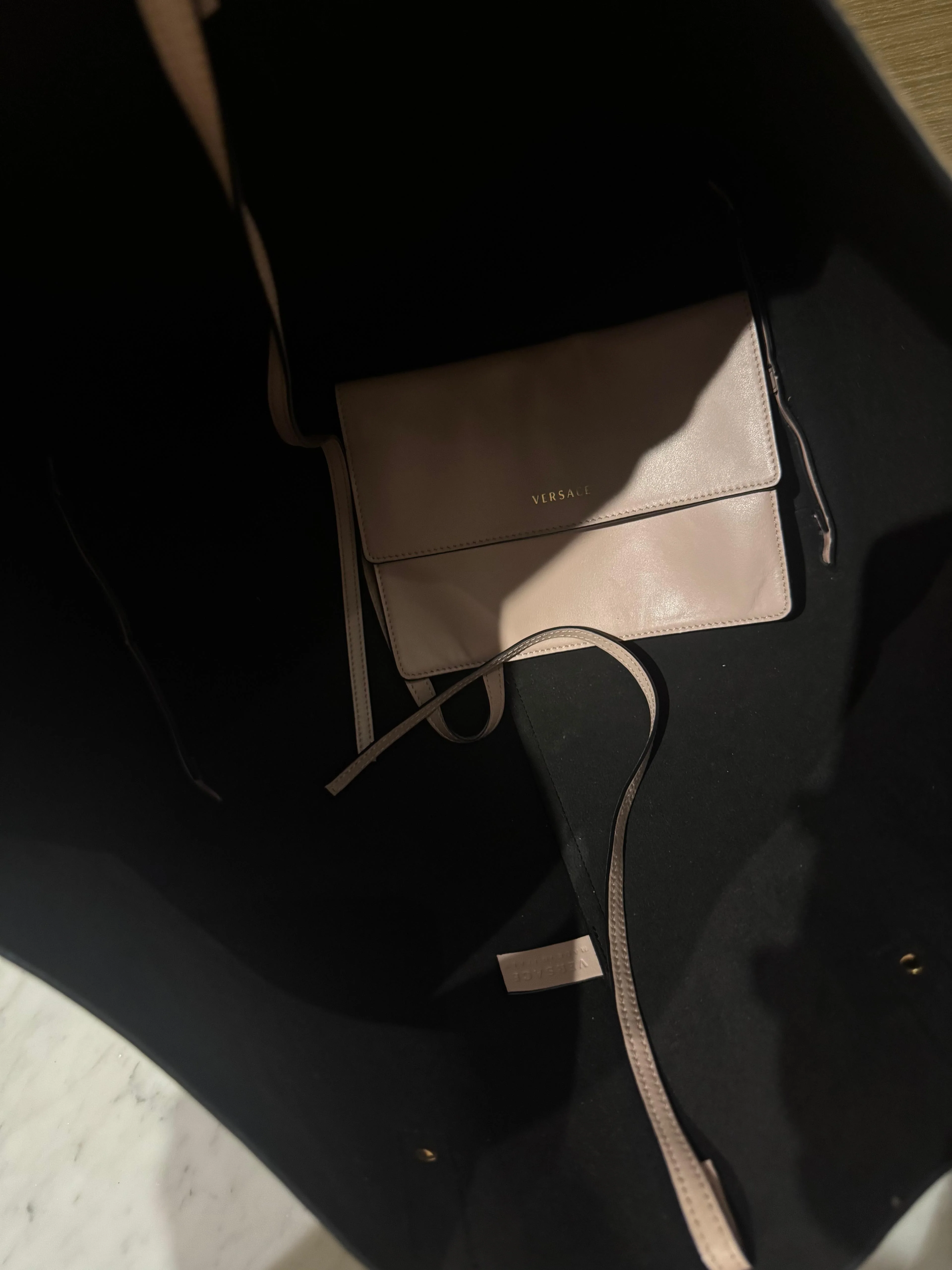 Versace Calfskin Palazzo Tote - Image 6