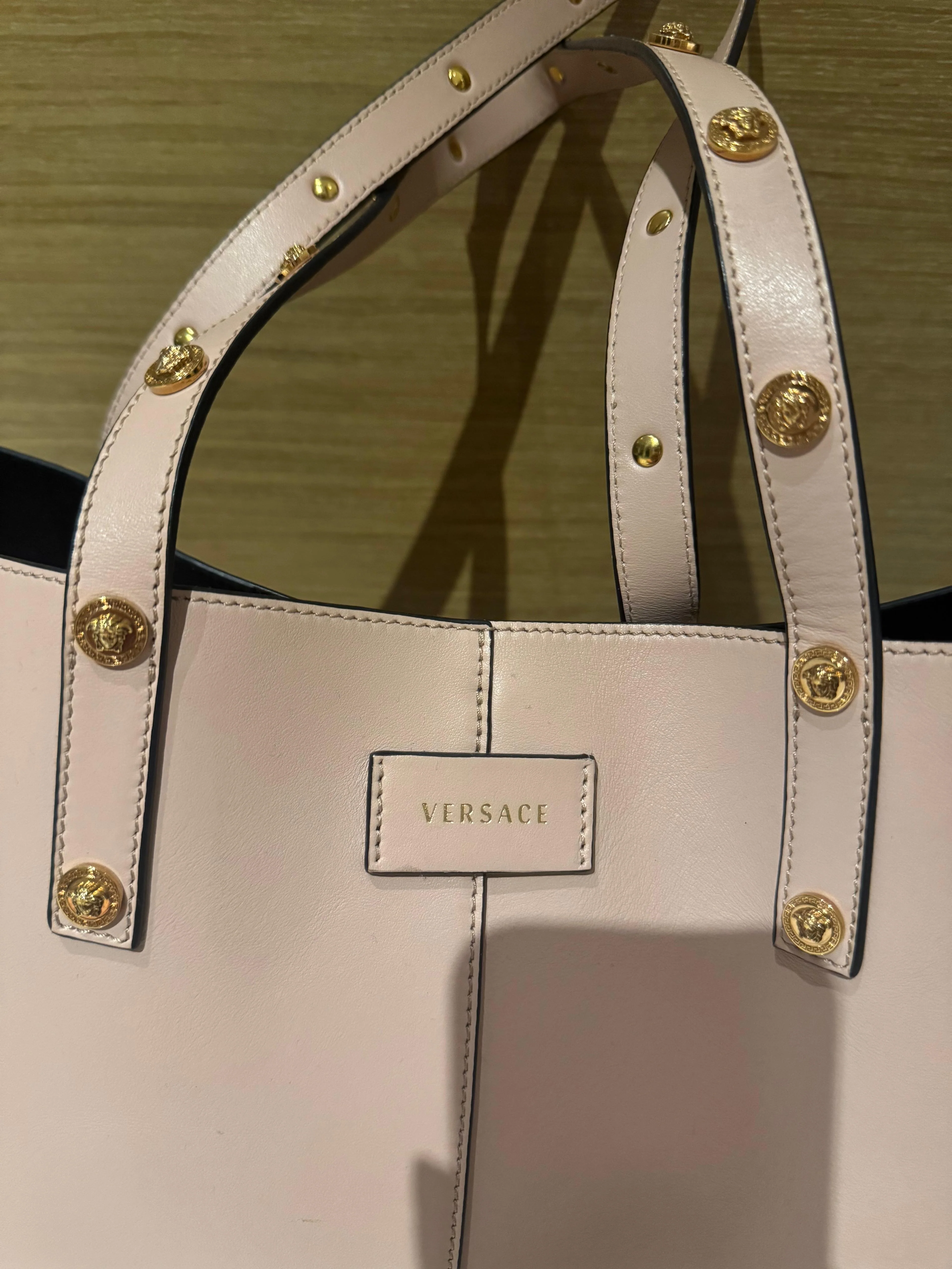 Versace Calfskin Palazzo Tote - Image 8