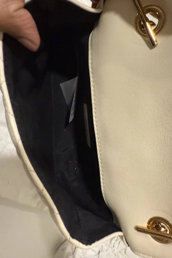 Versace White Quilted Leather La Medusa Chain Crossbody Bag - Image 7
