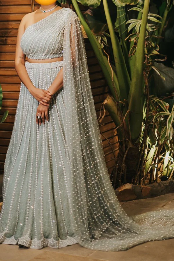 Vvani by vats pearl lehenga set