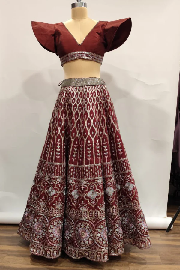 Wine Whisper lehenga set - Image 3