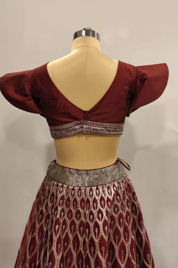 Wine Whisper lehenga set - Image 5