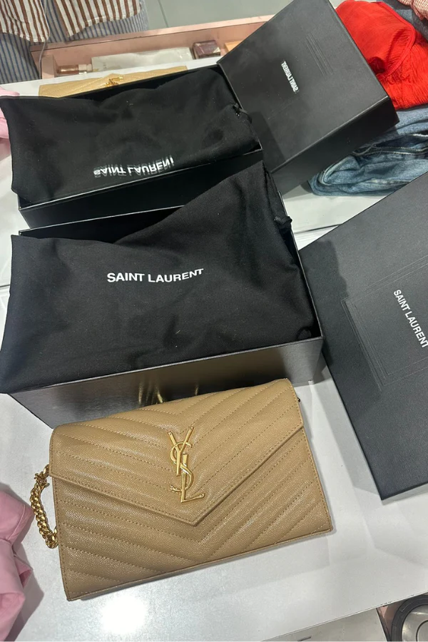 Yves Saint Laurent Cassandre Chain Wallet - Image 3