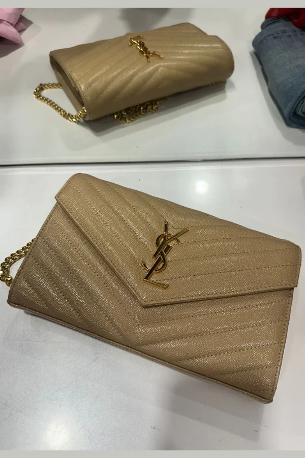 Yves Saint Laurent Cassandre Chain Wallet - Image 4