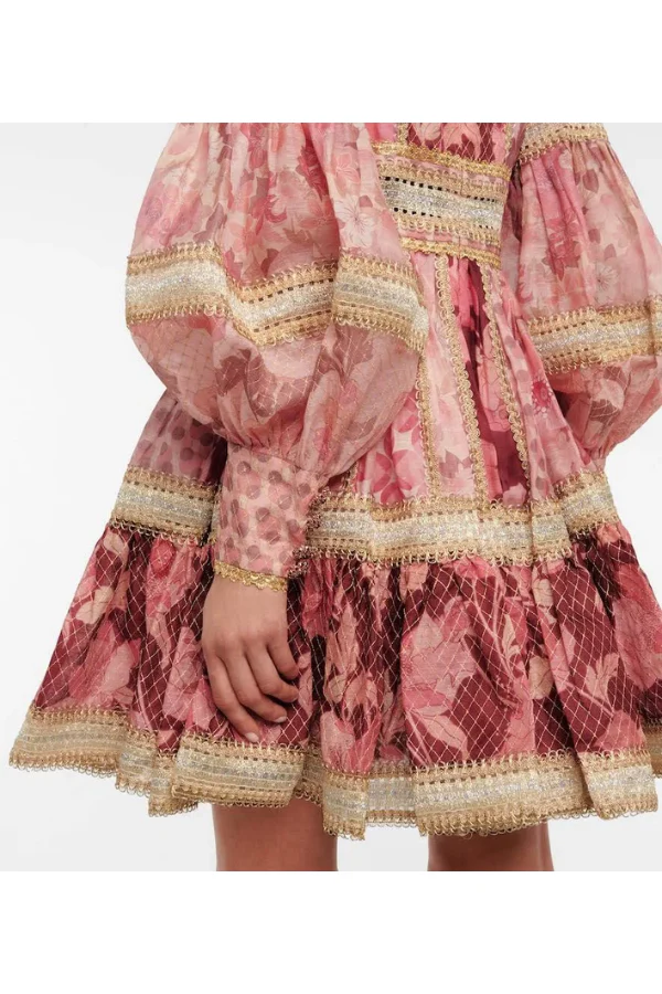 Zimmermann Celestial Lace Panelled Mini Dress - Image 2
