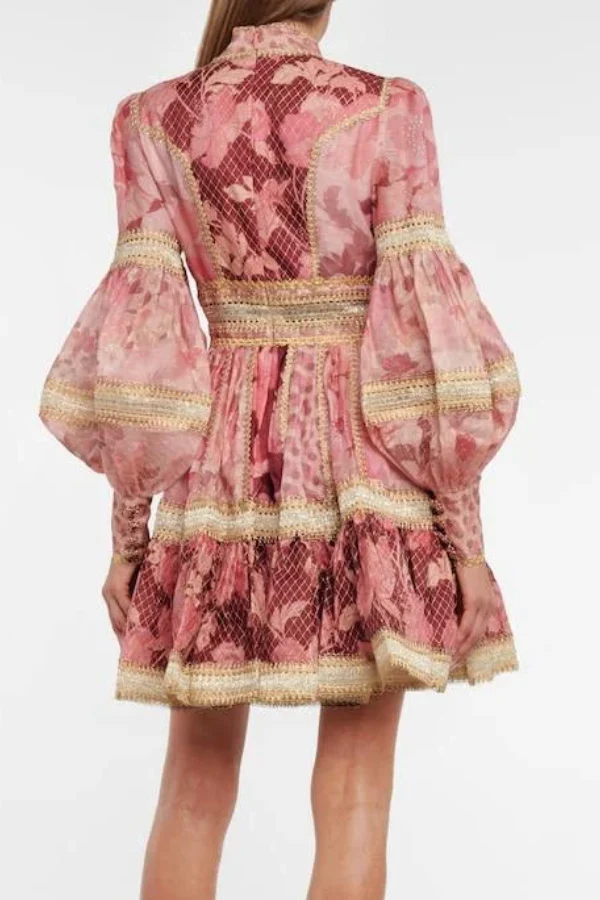 Zimmermann Celestial Lace Panelled Mini Dress - Image 3