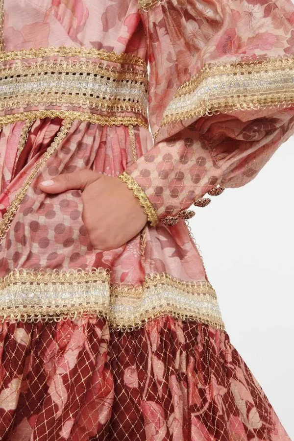Zimmermann Celestial Lace Panelled Mini Dress - Image 4