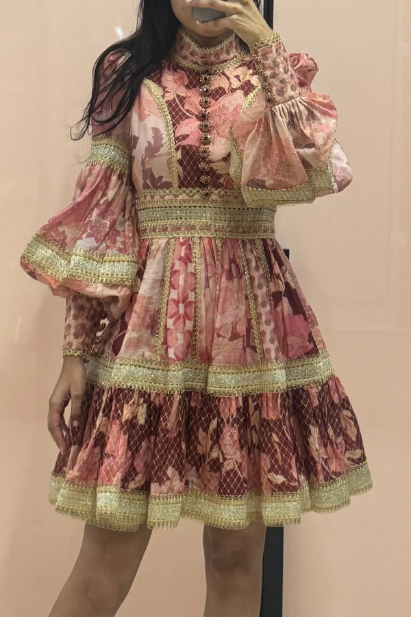 Zimmermann Celestial Lace Panelled Mini Dress - Image 5
